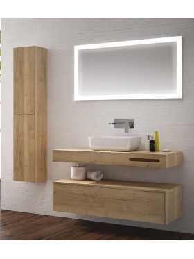 Mueble de baño con lavabo industrial moderno de melanina